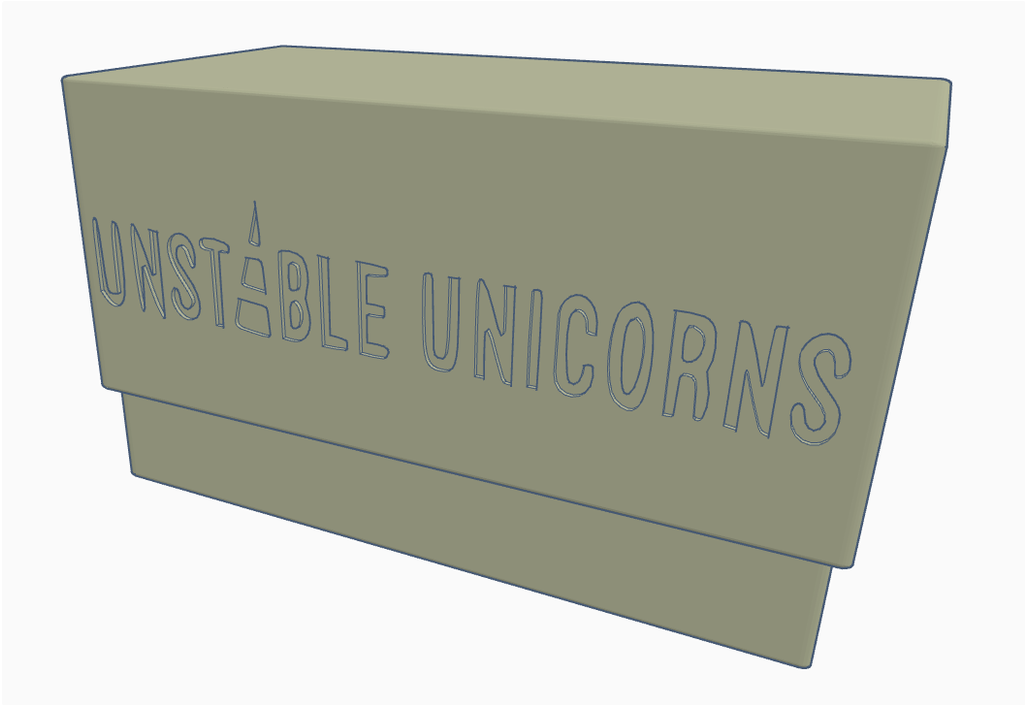 instável unicórnios jogos caixa + expansões by makeriggs papelão cartas instáveis 3D print model - Mito3D