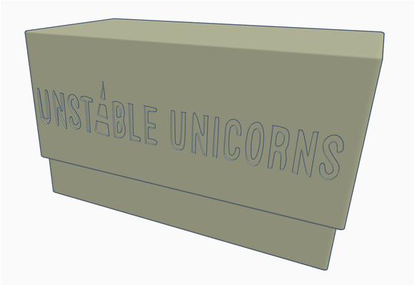 unstable unicorns game box+expansions by makeriggs cardbox cardgames unstableunicorns 3d print model - Mito3D