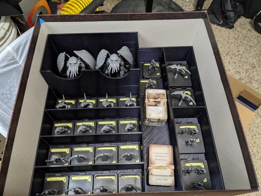 mansions of madness box insert 2nd edition by makeriggs boardgame thingiverse boardgameinserts boardgameinsert mansionsofmadness 3d print model - Mito3D
