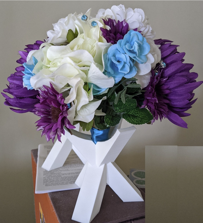 nedime çiçek kulp destek by makeriggs gelin çiçeklik çiçekleri 3d print model - Mito3D