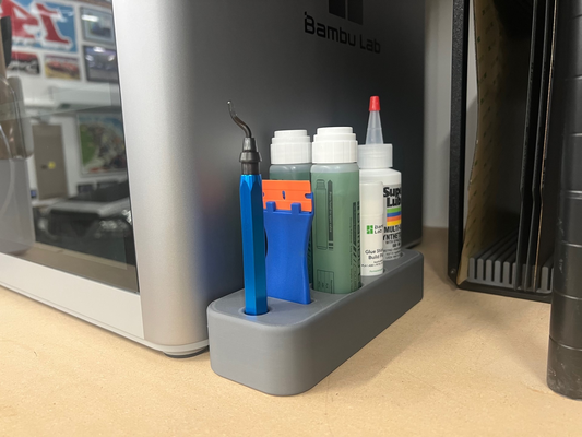 printer glue tool holder by chubbard14 glueholder scraper deburring 3d print model - Mito3D