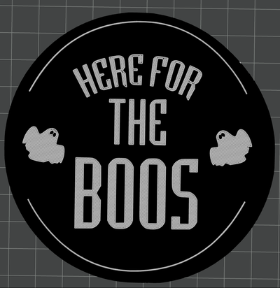 boos coaster by svest1466 funny halloween 3d print model - Mito3D