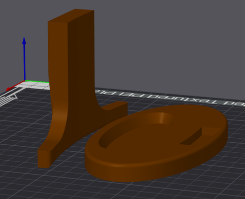 simple display stand by advantageous creations rock 3d print model - Mito3D