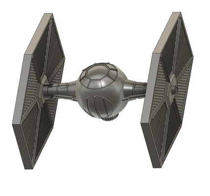 tie figther by jaimacevedoc star wars space ship nave espacial 3d print model - Mito3D
