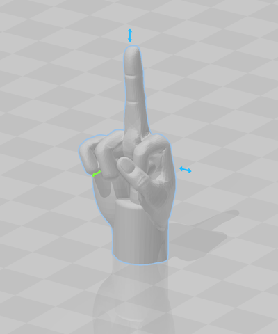 middle finger valve cap by sscigg joke prank bird fuck 3d print model - Mito3D