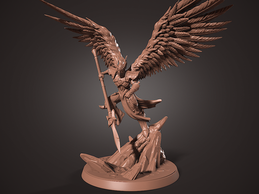 winged warrior by minishev 3d print model - Mito3D