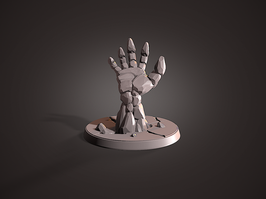 stone hand by minishev 3d print model - Mito3D