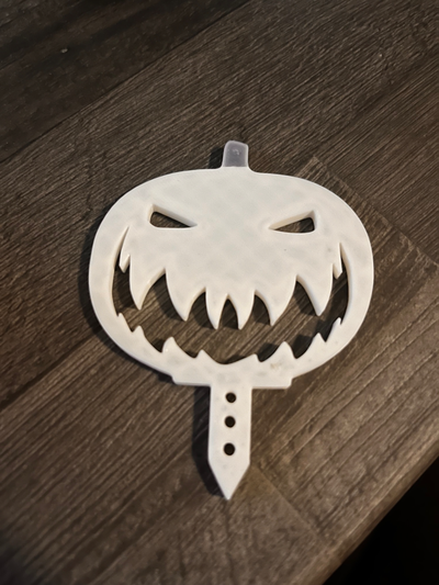 halloween pumpkin happy stick by dinozzo28 2023 art decor 3d print model - Mito3D