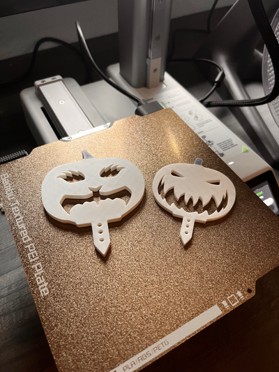halloween pumpkin scared happy sticks by dinozzo28 2023 art stick pumkin 3d print model - Mito3D