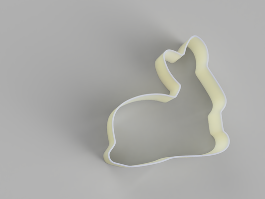 ausstechform hase pl tzchenausstecher plätzchen cutter by falle kekse lebensmittel essenz 3d print model - Mito3D