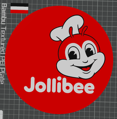 jollibee by buddasticks 2d pinoy filipino fast food 3d print model - Mito3D