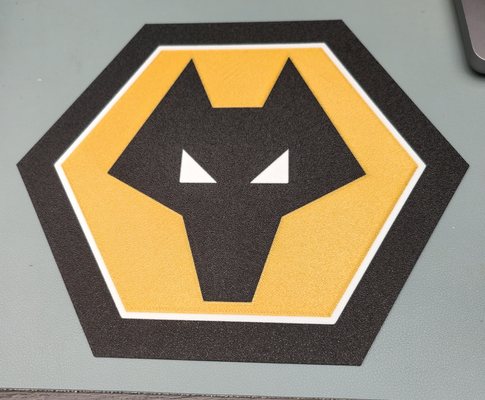 wolverhampton wanderers wolves logo sign badge by sirfragalot football club premier league wolf unitedkingdom west midlands pack 3d print model - Mito3D