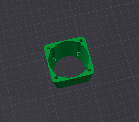 40mm to 50mm fan adapter by ryxxi duct convertor 3d print model - Mito3D