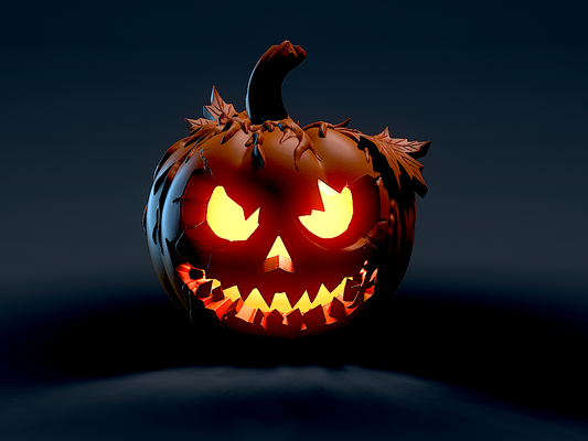 halloween pumpkin by minishev 3d print model - Mito3D