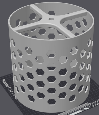 9 lamp shade- hex design by average3dprints lampshade 3d print model - Mito3D