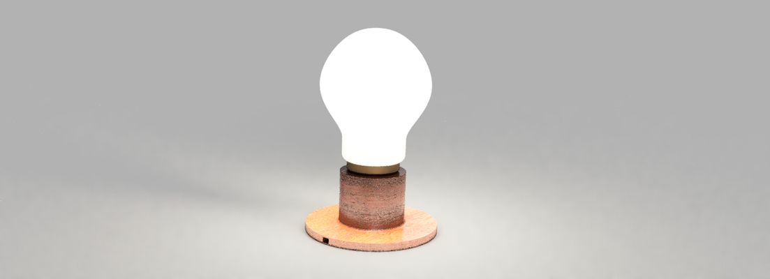 020 mm strenght white brown bronze by massimocruciani1964 lamp 3d print model - Mito3D