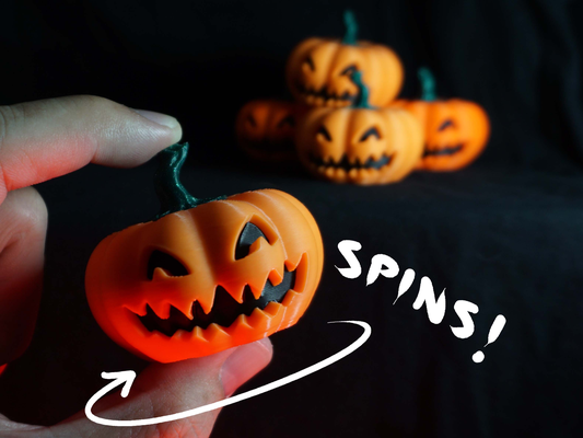 kürbis spinner by mcgybeer zappeln halloween dekoration gruslig spielzeug 3d print model - Mito3D