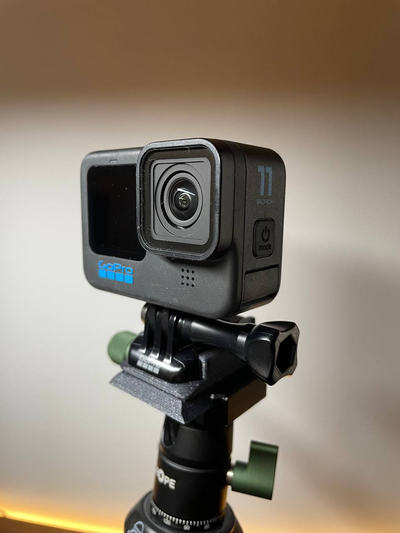 gopro tripod adapter by rtdlx27 goproadapter holder mount tripodadapter tripodmount tripodquickrelease quickrelease 3d print model - Mito3D