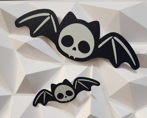 crânio bastão decoração by williams indústrias morcegos decorações bruxas 2023 arte halloweendecor sagrada parede assustador horror maluco 2d 3d 3d print model - Mito3D