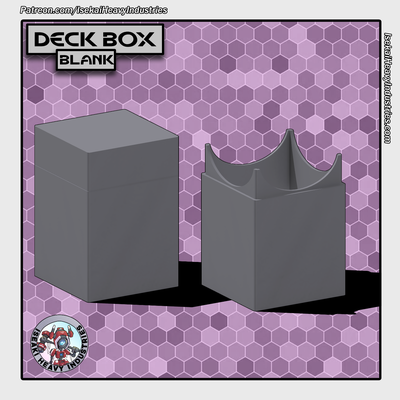 deck box by isekai heavy industries magic gathering lorcana pokemontcg tcg card game 3d print model - Mito3D