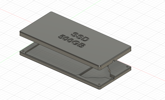 cas gaine 2 5 interne ssd by jakob wimmer10 500gb 3d print model - Mito3D