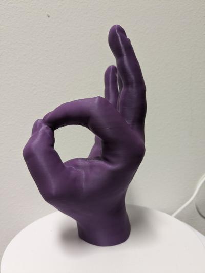ok by acki3dprint finger hand loch scheiße prüfen cool 3d print model - Mito3D