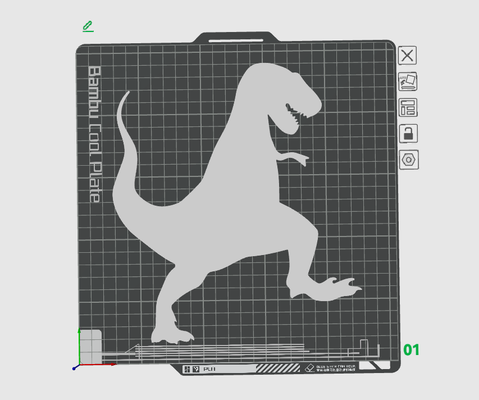 dinosauro 2 by rockman dinosaurio dinosauri 3d print model - Mito3D