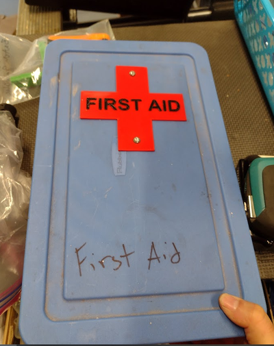 first aid badge label remixed by makerneer firstaid 3d print model - Mito3D