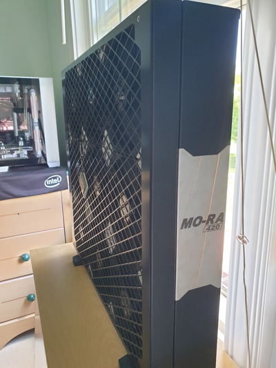 hepa mora 420 mod by katherine silencieuse pc bâtiment eau froide air filtre radiateur 3d print model - Mito3D