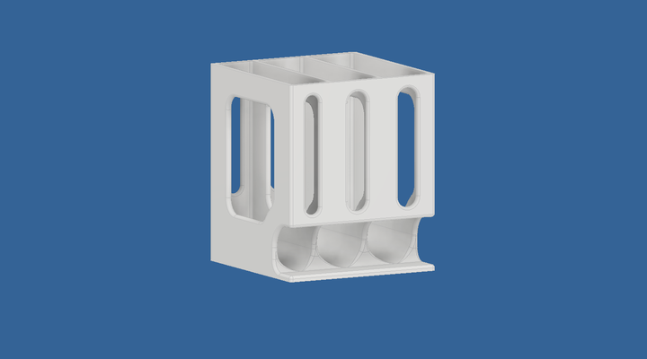 batterie titulaire soutien aa aaa by robjohnsilvers support compartiment piles boîtier stockage 3d print model - Mito3D
