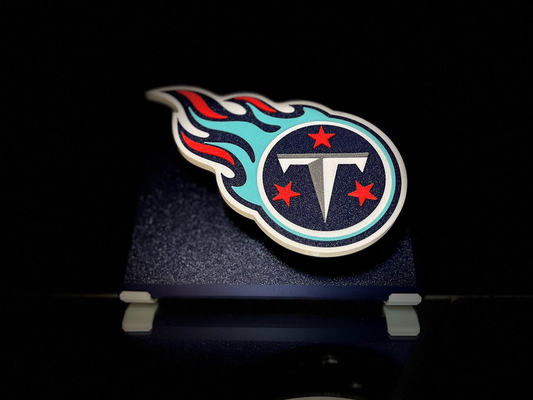 nfl tennessee titans flottant logo signe by conceptions hangar football multi couleur logos 3d print model - Mito3D