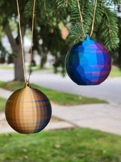 weihnachten birne flitter by mrtingles baum urlaub dekoration saisonal ornament ornamente ball 3d print model - Mito3D