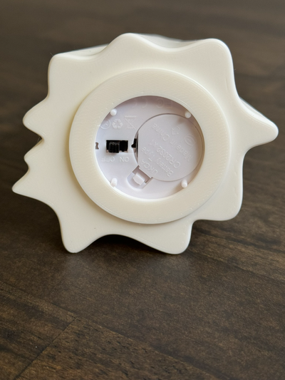 spooky ghost tea light plug remixed by mumbles 3d print model - Mito3D