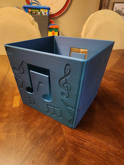 instrumento armazenamento by hb unidos caixa recipiente música bandeja 3d print model - Mito3D