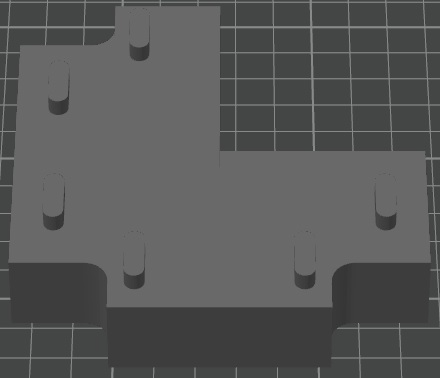 skadis verbinden 3way by herr ausbuchtung ikea tafel 3D print model - Mito3D