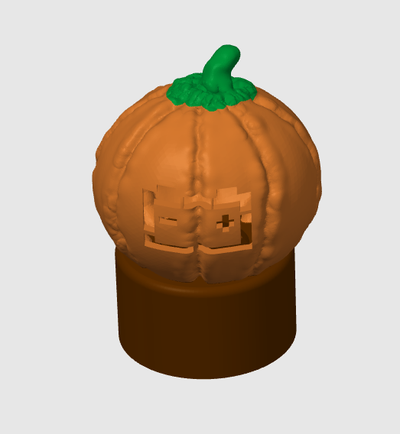 car battery halloween pumpkin by tgbogdanov sign scary 3d print model - Mito3D