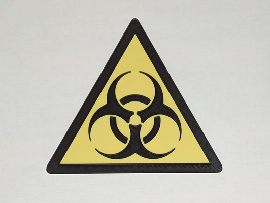 danger biologique signe by ken moulins 3d print model - Mito3D
