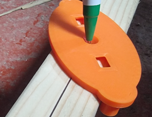 merkez bulucu çizici işaretleme ölçü çizme ağaç işleri marangozluk araç by basitçe modeller yazı tahtası işaretleyici orta 3d print model - Mito3D