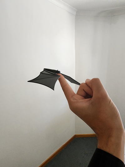 gravity-defying balancing bat by amaanv halloween 2023 art 3d print model - Mito3D