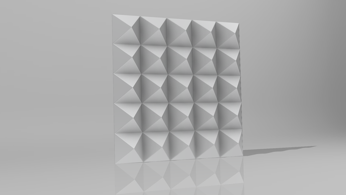 pyramid 3d wall by maxaruta 3d print model - Mito3D