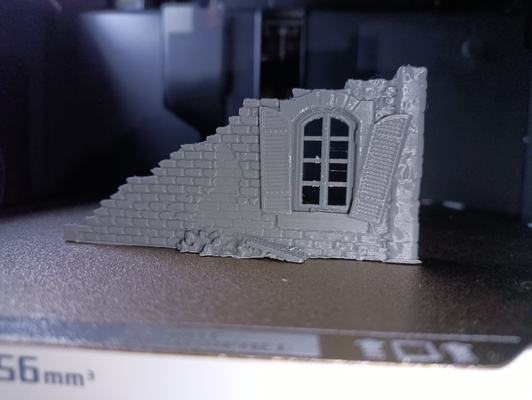 corner 1 destroyed house by penzance3d terrai tabletop 3d print model - Mito3D