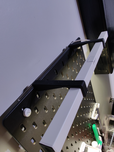 skadis skydrag monte by tiberz conduziu estaca borda luz ferramenta skadismount suporte danos ikea 3d print model - Mito3D