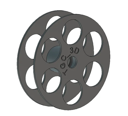 small adapter spool 300gr bambulab ams azurefilm sunlu by tgc 3d bobina holder 3d print model - Mito3D