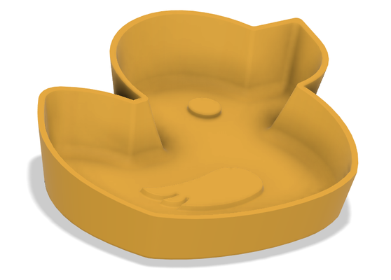 pato cuenco anillo soporte by plasonita 3d print model - Mito3D
