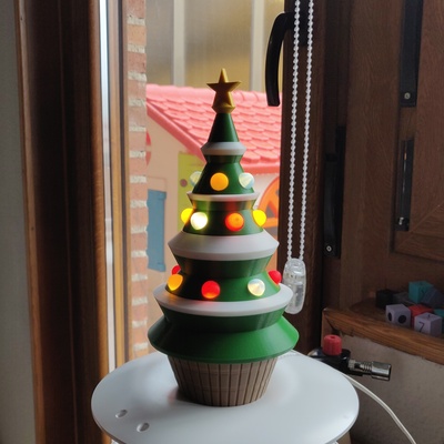 einfach weihnachten baum lampe by drodfro weihnachtsdekorationen weihnachtsbaum 3d print model - Mito3D