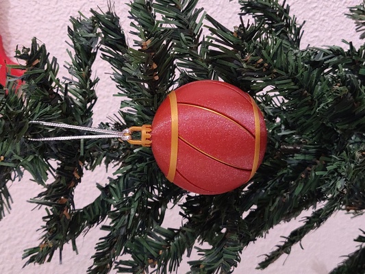 weihnachten baum ball filament auflage by drodfro weihnachtsgeschenk weihnachtsschmuck weihnachtsdekorationen weihnachtsbaum weihnachtskugel 3d print model - Mito3D