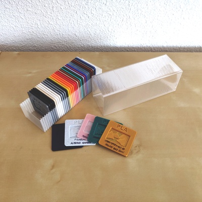 35mm kaymak iplik örnekler kutu vazo sarmal mod yeniden karıştırılmış by drodfro depolama saklama kutusu örneklem slaytlar 3d print model - Mito3D