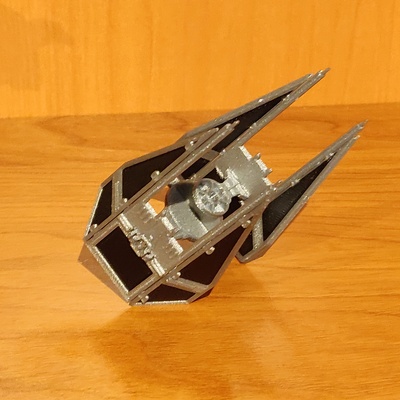 gravata lutador interceptor kit cartão remixado mmu by drodfro guerra estrelas presente kitcard 3d print model - Mito3D