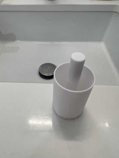 parametrik lavabo saç tuzak by prometheus tokası çinko fiş 3d print model - Mito3D