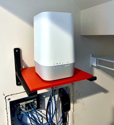shelf google fiber router gfrg300 by brian dean 3d print model - Mito3D